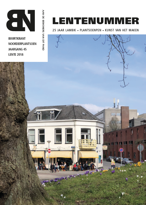 Voorkant buurtkrant noorderplantsoen lente 2019