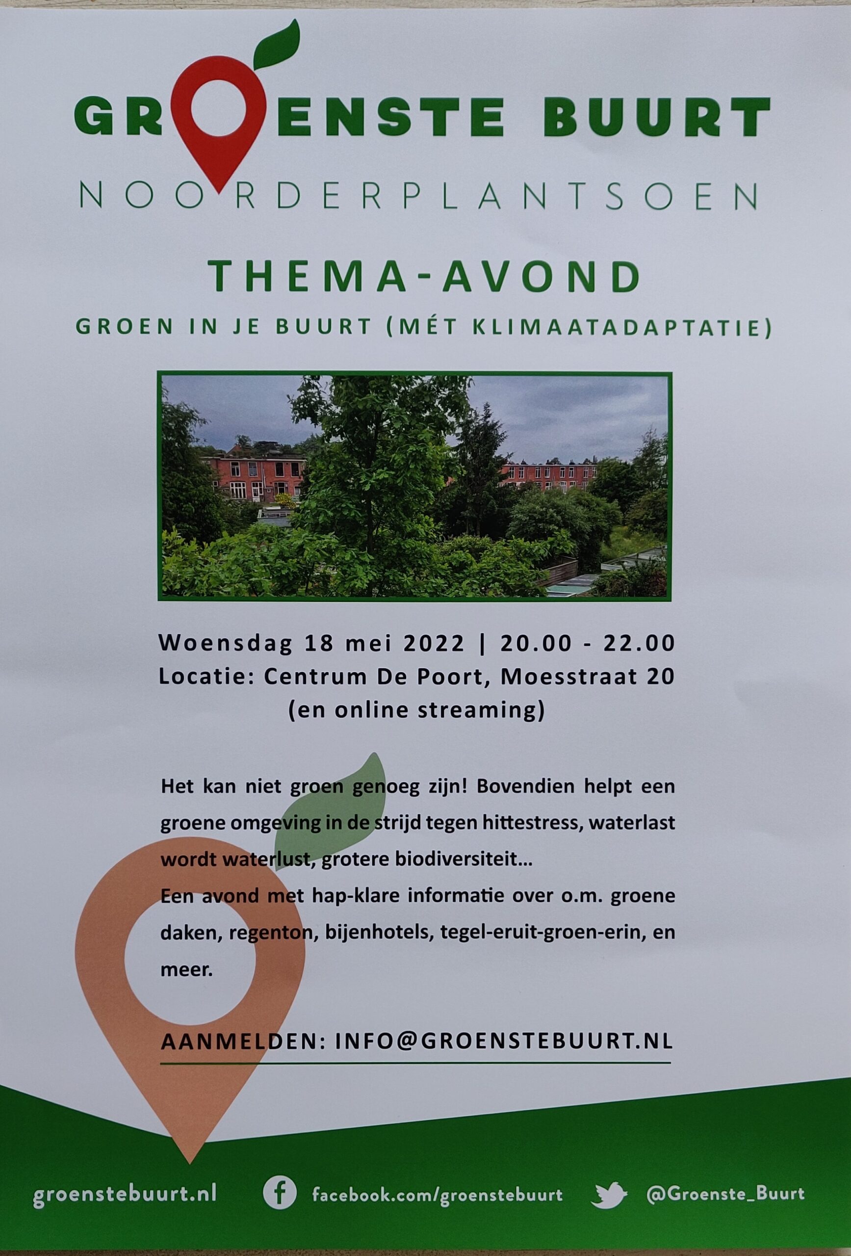 Thema avond Groenste Buurt 18 mei