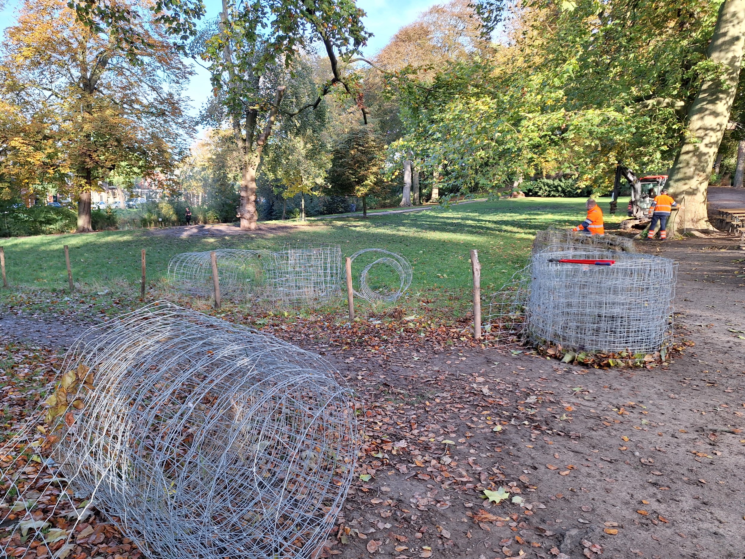 Illegaal losloopveld ontdaan van omheining